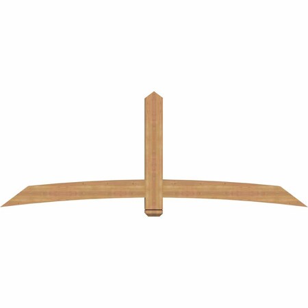 Ekena Millwork Bellingham Timber Gable Bracket, Western Red Cedar, 96"W x 36"H x 5 1/2"D x 5 1/2"F, 9/12 Pitch GBW096X36X0606BEL00SWR